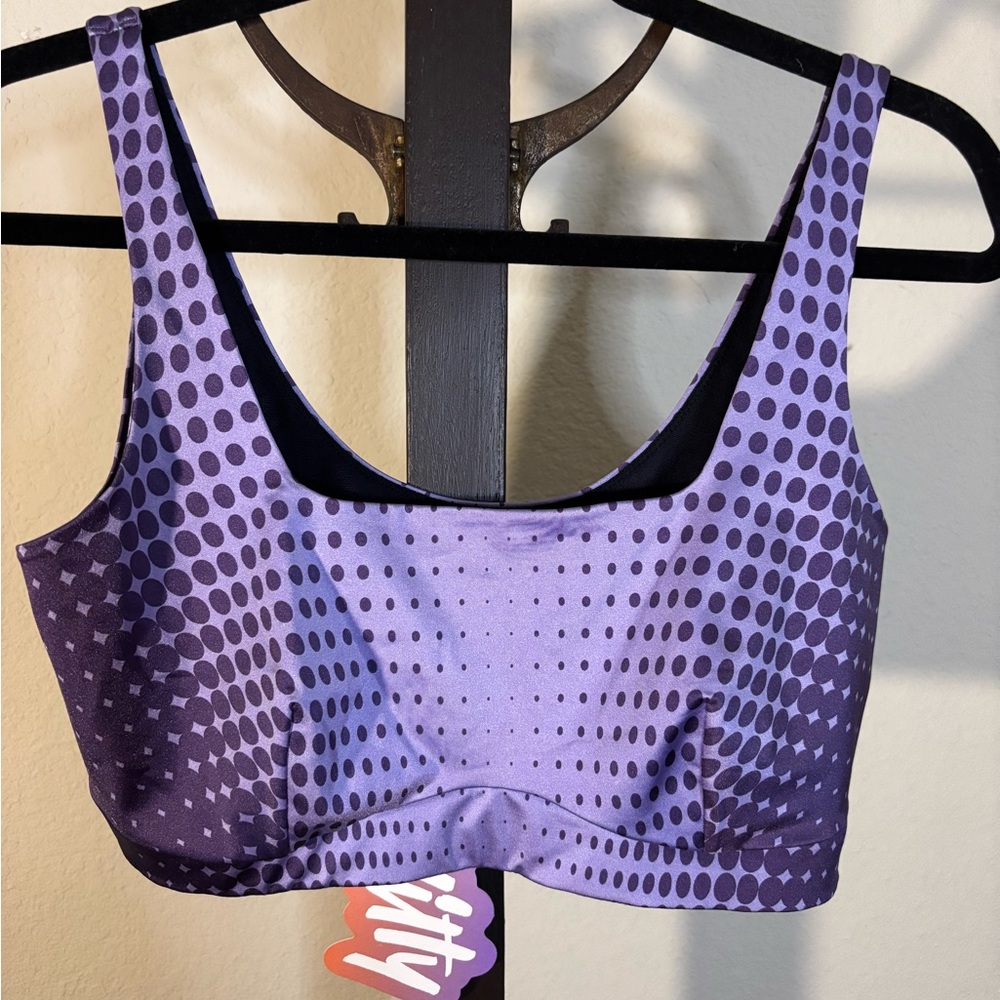 YITTY Purple Geometric Sports Bra